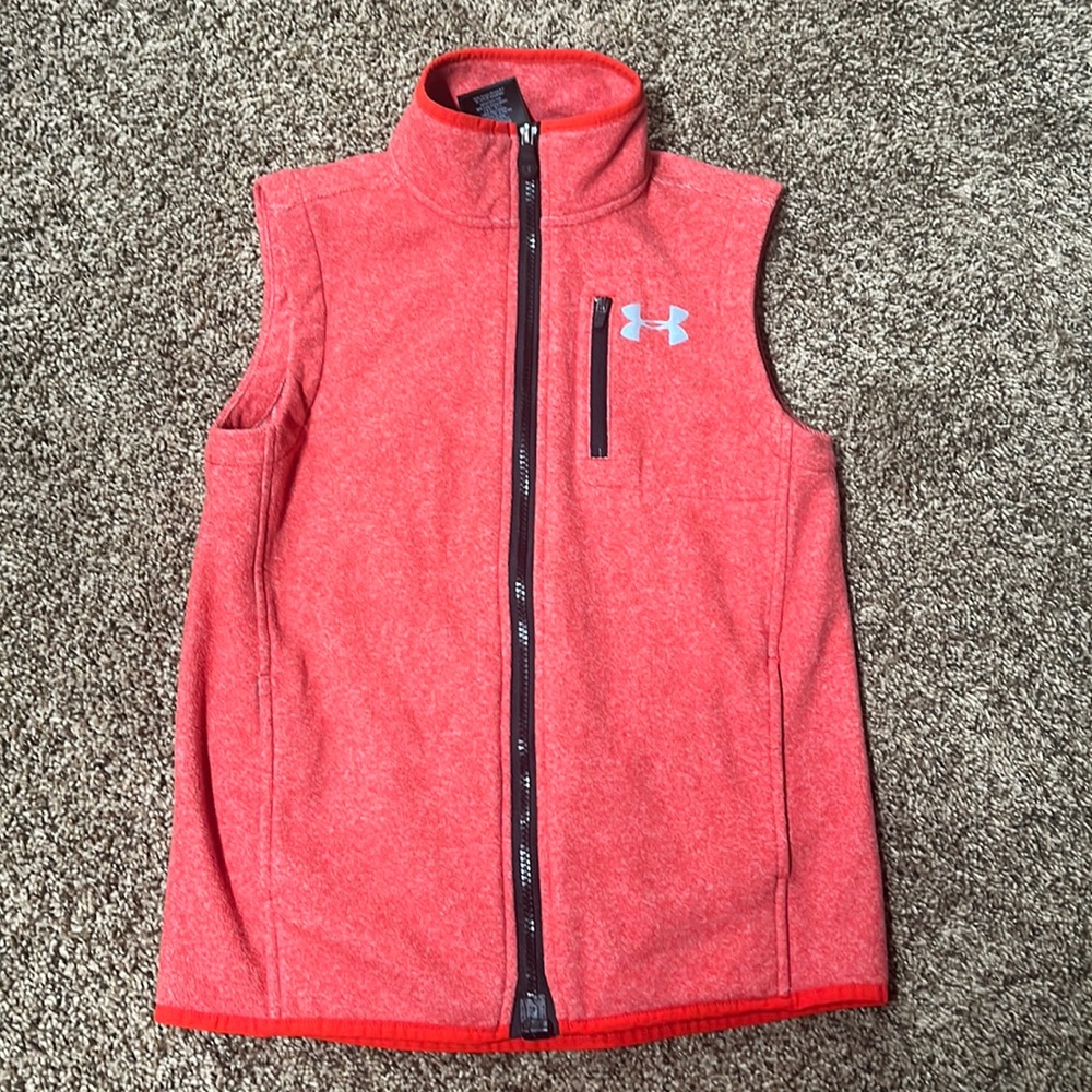 Kids red under armour vest
